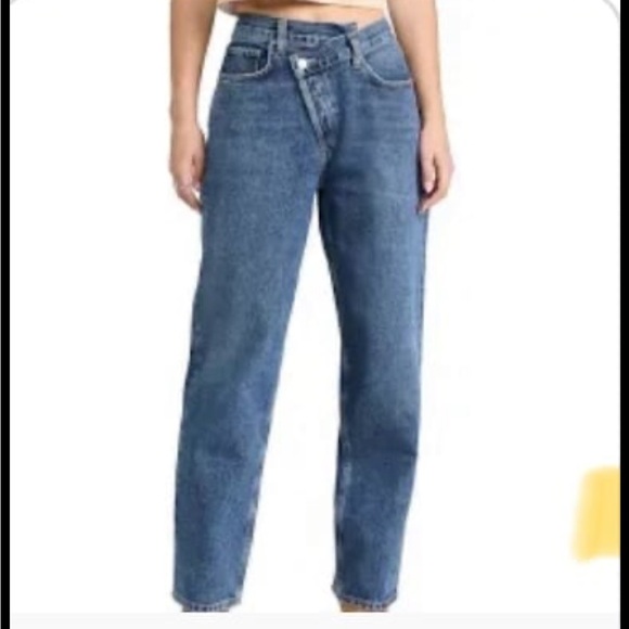 NWT Agolde Criss Cross Straight Jeans - Picture 6 of 6